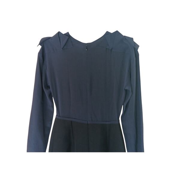 Fendi Navy Blue Long Sleeve Dress Size 38 IT | Made in Italy Designer Sheath - Picture 12 of 16